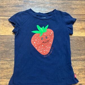 Levi's Navy Blue Tee with Smiling Strawberry